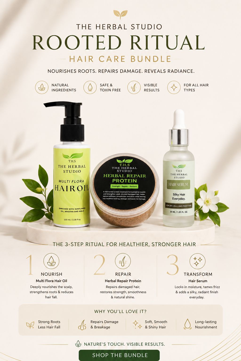 Hair Nourishment and Repair Bundle
